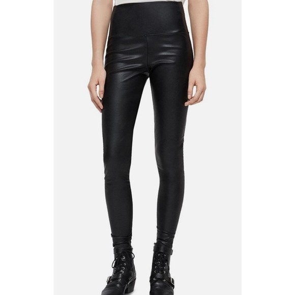 AllSaints Cora Faux Leather Leggings - US Size 4 - Picture 1 of 5